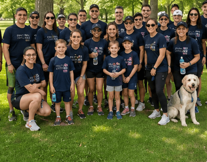 Dental Choice team on a charity walk day