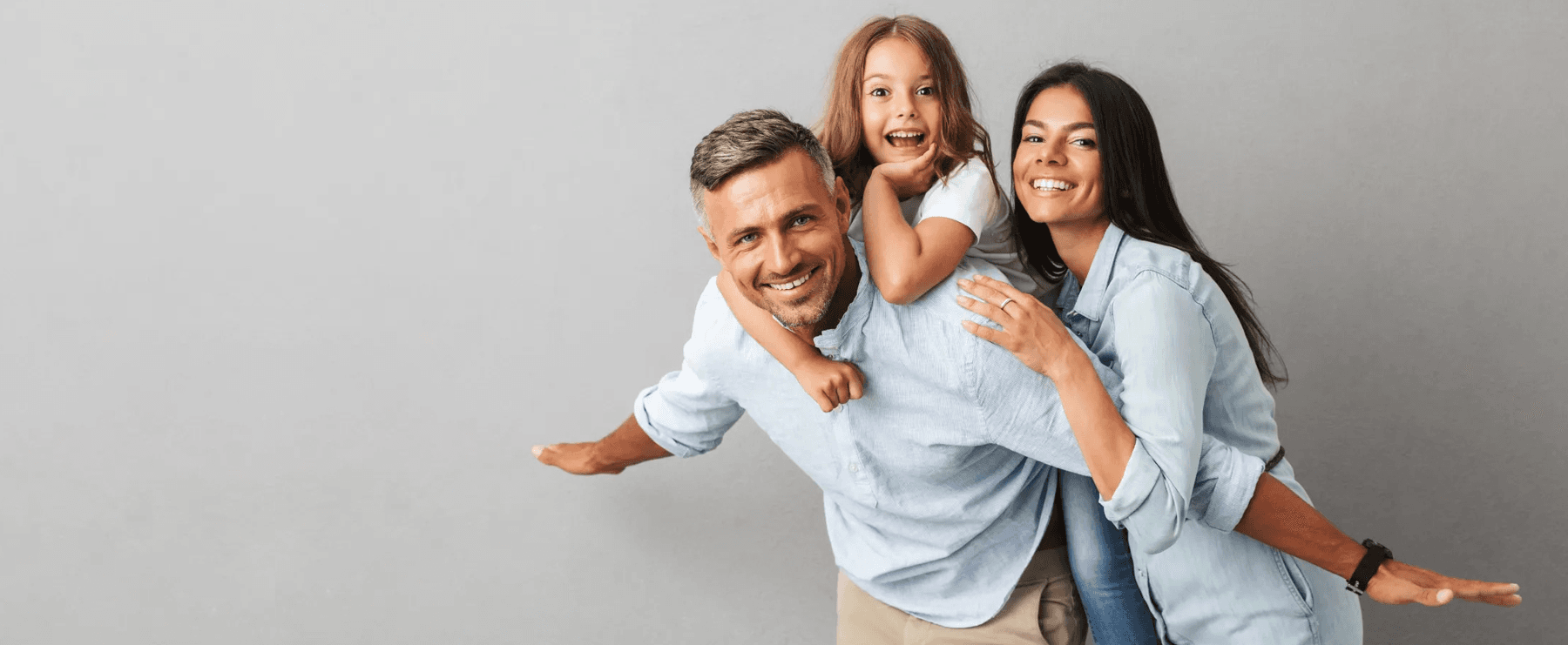 A smiling family — Dental Choice accepts the Canadian Dental Care Plan