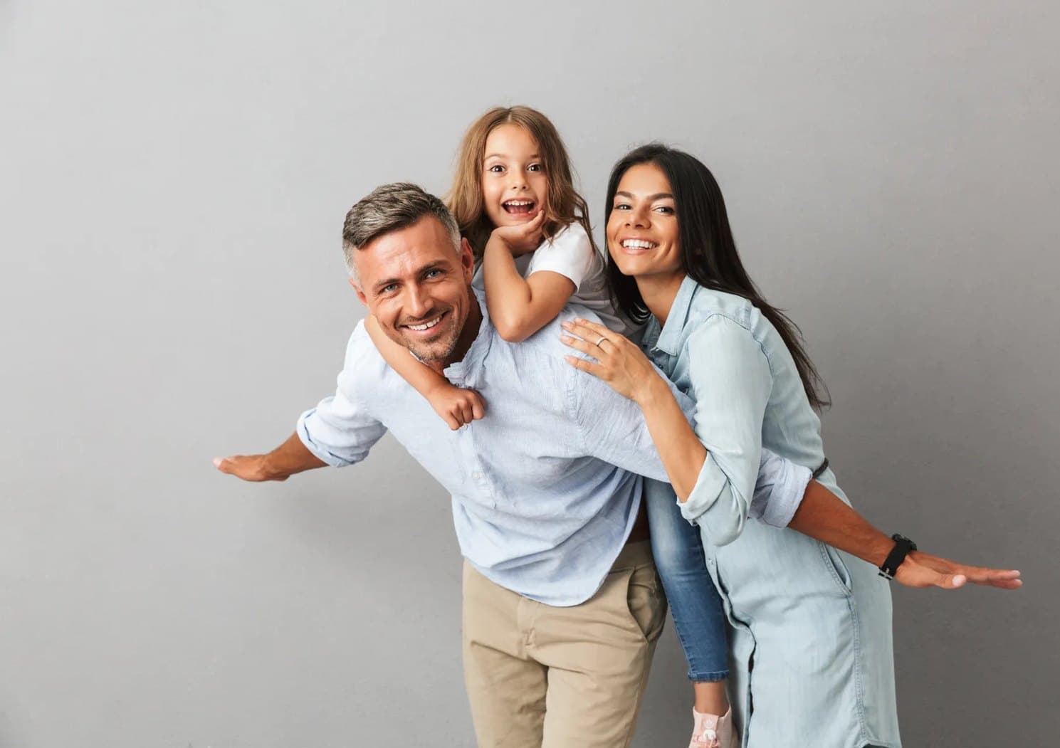 A family enjoying quality dental care